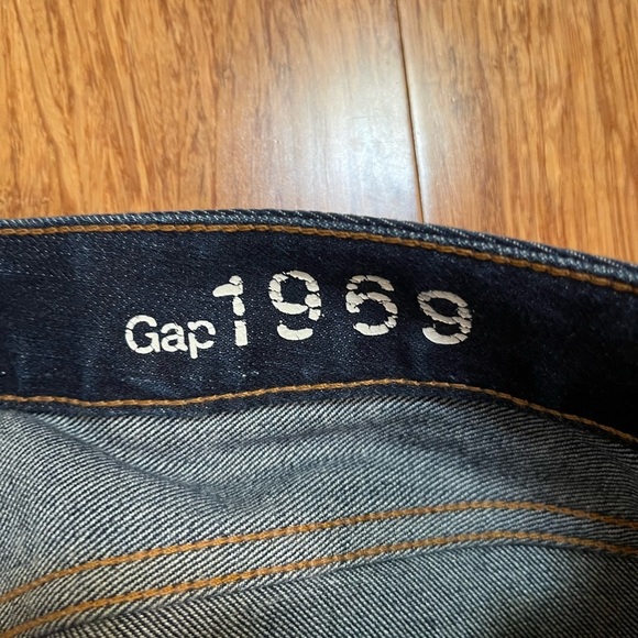 GAP Perfect Boot Low-Rise Dark Wash Denim Jeans Size Women's 27R - Picture 6 of 14